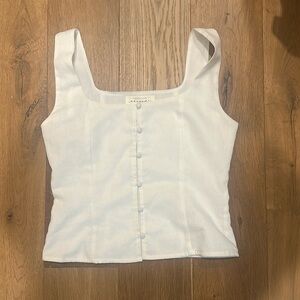 American Threads linen top